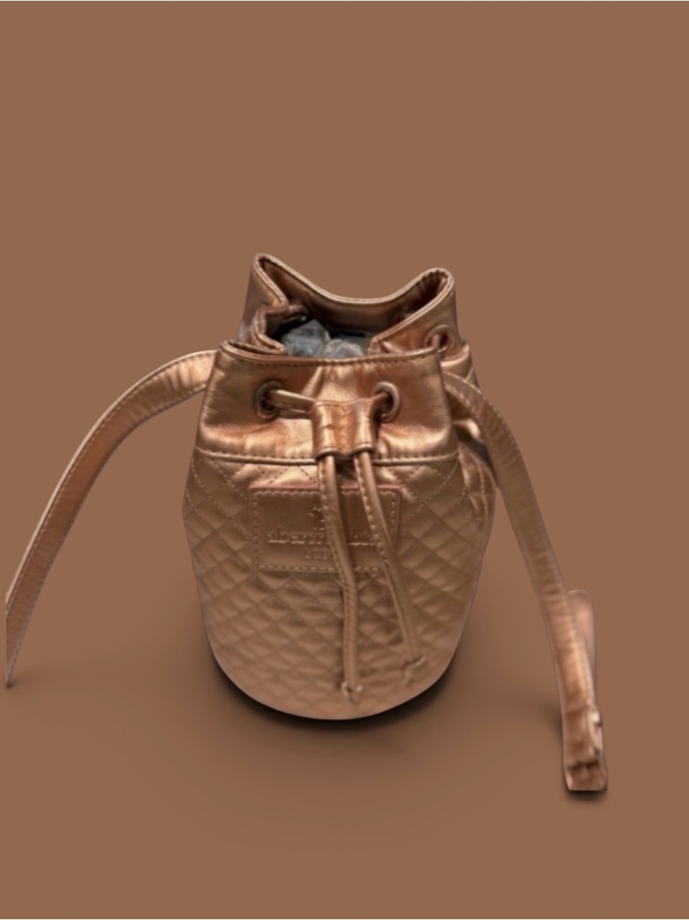 Abercrombie and Fitch Bronze Quilted Mini Bag